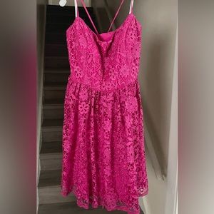 David’s Bridal Bridesmaid/Formal/Prom Dress size 20. Color Dark Pink/Begonia.